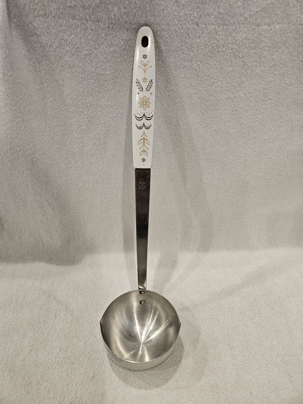 Vintage Flint Arrowhead Stainless Steel Soup Ladle Spoon 9 1/2" Wheat Pattern